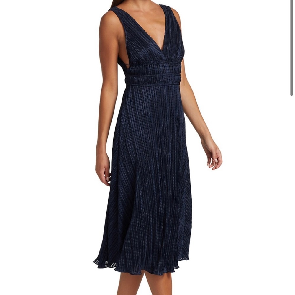 Monique Lhuillier Textured Knit Midi Dress